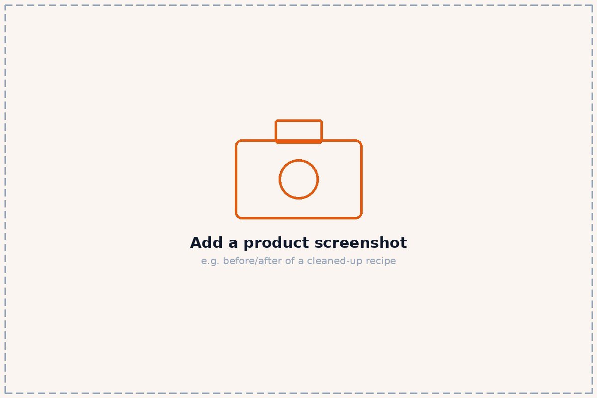 Recipene product screenshot